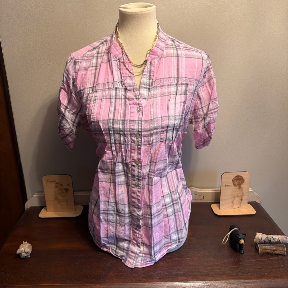 Preswick & Moore Pink Plaid Cotton Shirt